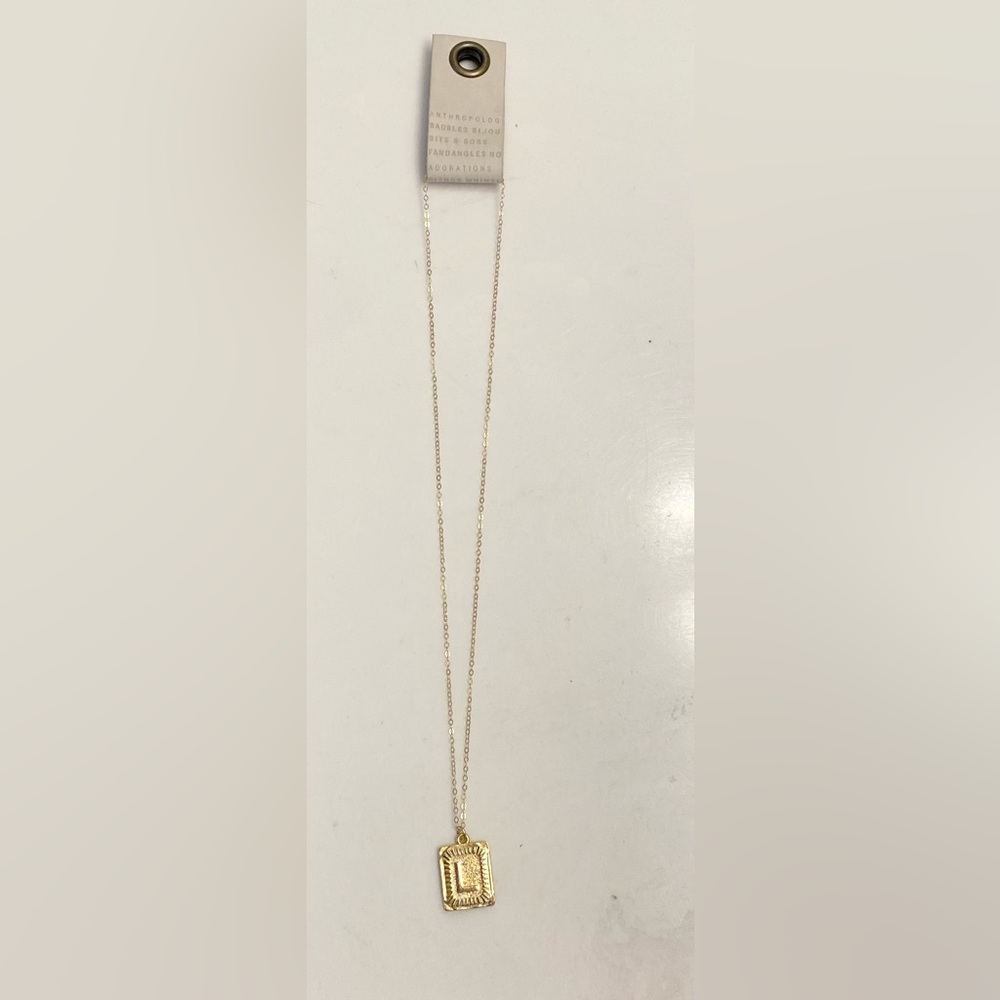 Anthropologie initial L necklace